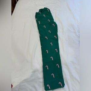 Candy Cane Applique Corduroy Pants Smockingbird Christmas pants